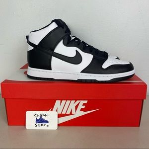 Nike Dunk High Black White Panda DD1399-105 Mens Sz